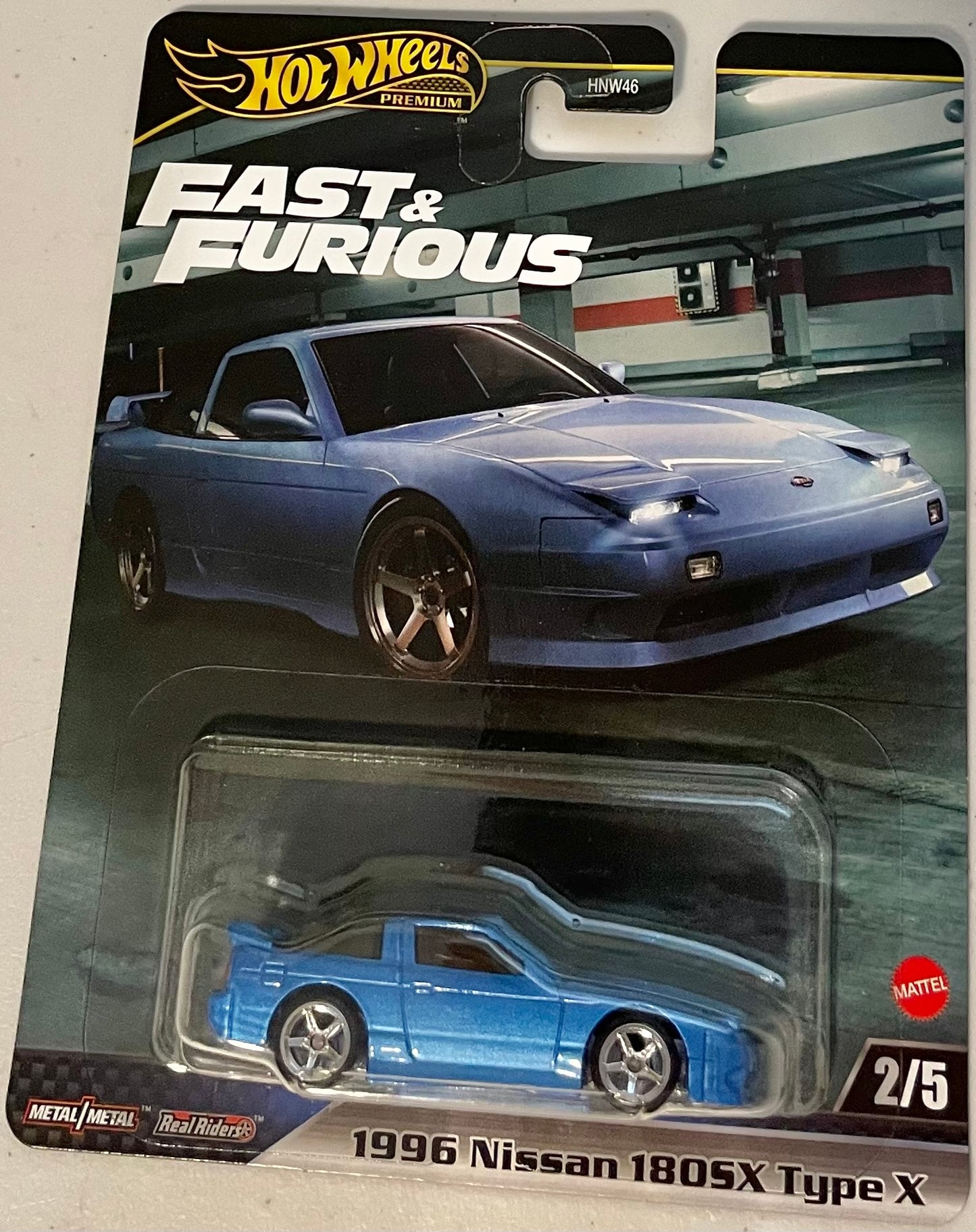 Hot Wheels Fast & Furious 1:64 die cast 1996 Nissan 180SX Type X