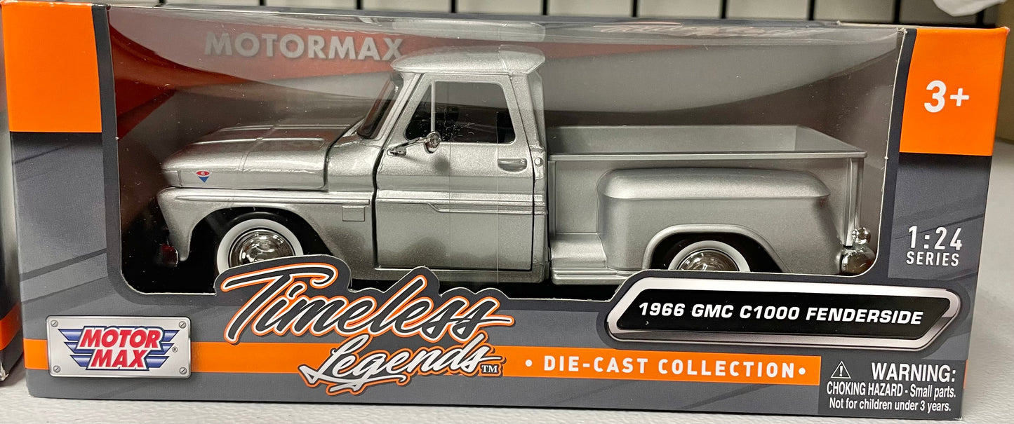 Motormax 1:24 die cast 1966 GMC C1000 Fenderside Pickup Truck