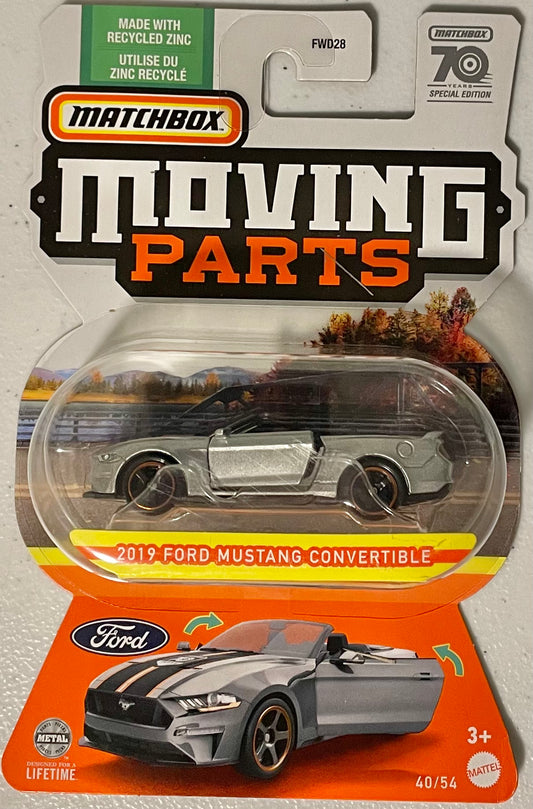 Matchbox 1:64 die cast 2019 Ford Mustang Convertible