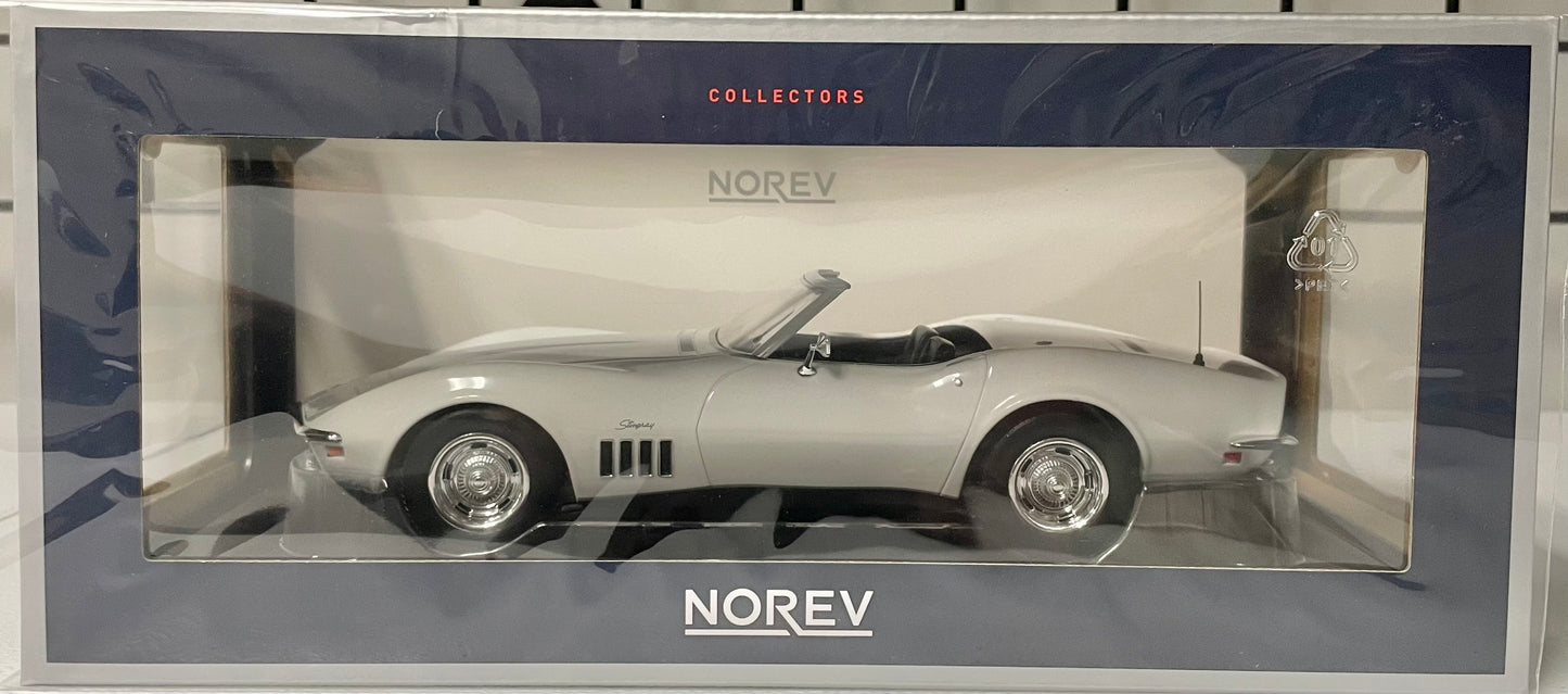 Norev 1:18 die cast 1969 Chevy Corvette Convertible