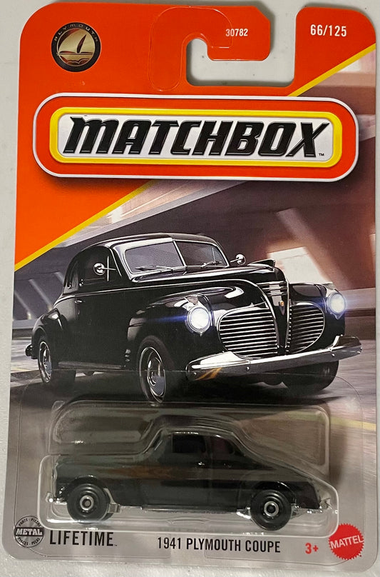 Matchbox 1:64 die cast 1941 Plymouth Coupe