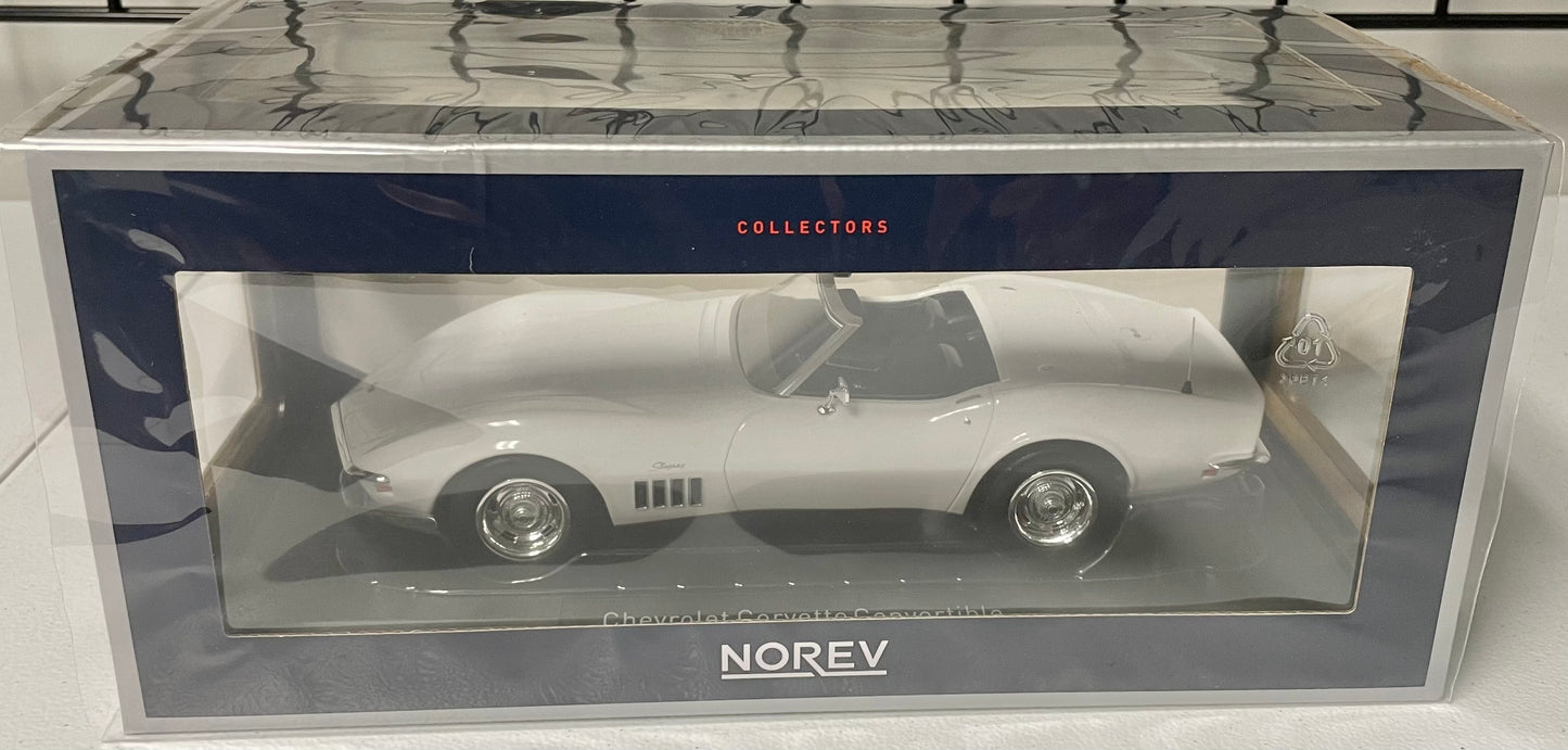 Norev 1:18 die cast 1969 Chevy Corvette Convertible