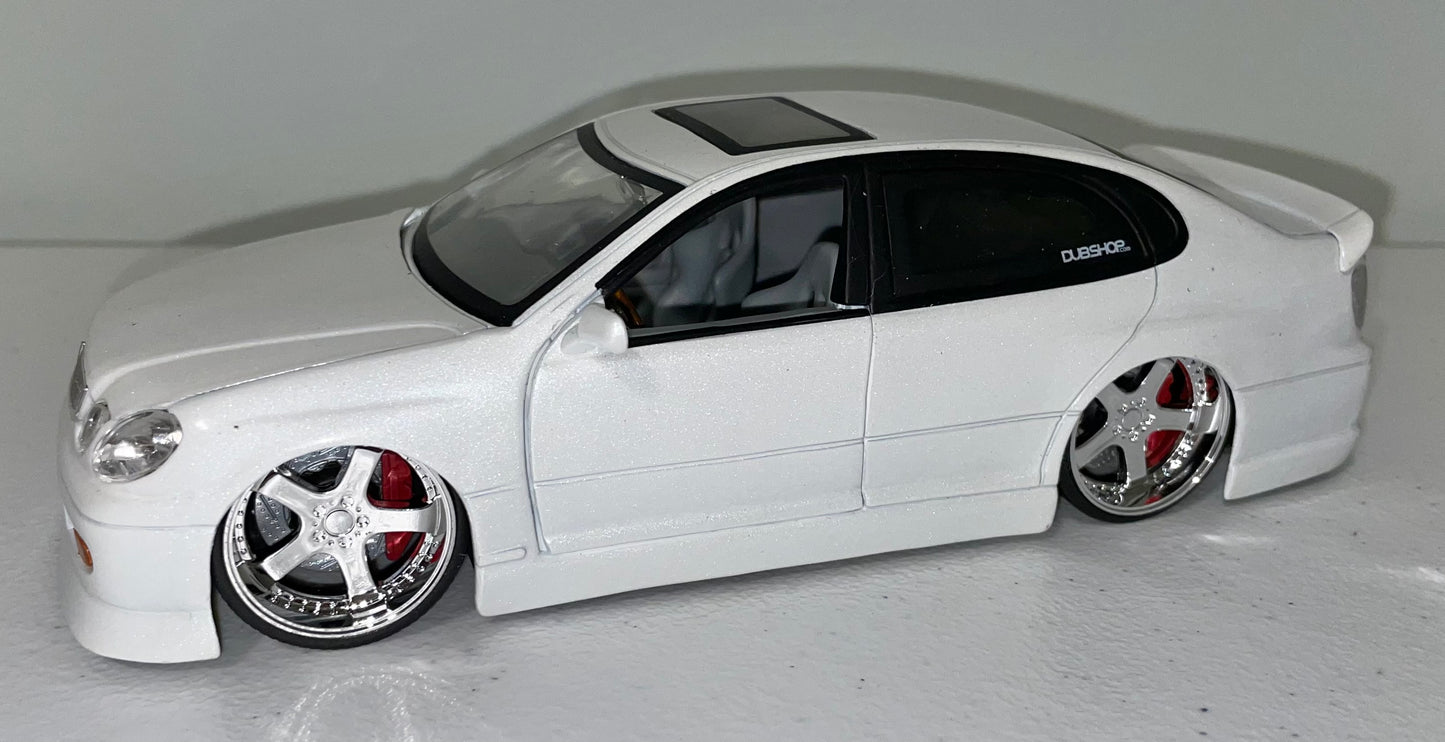 Jada 1:24 die cast Dub City Lexus GS430 White