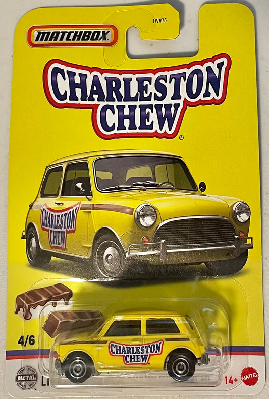 Matchbox 1:64 die cast 1964 Austin Mini Cooper Charleston Chew