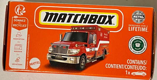 Matchbox 1:64 die cast International Terrastar Ambulance