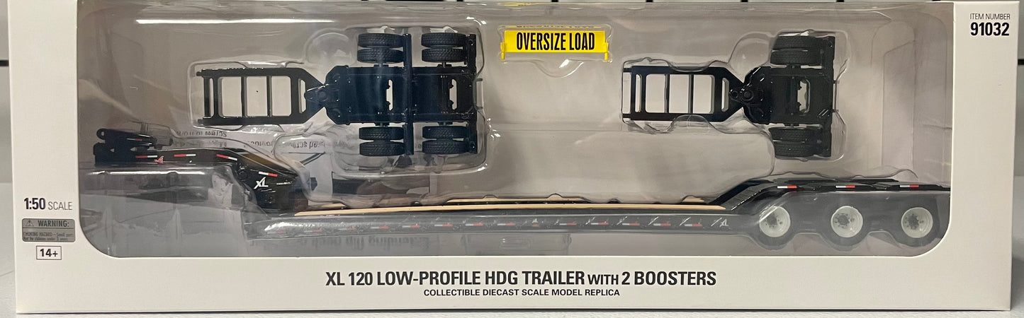 Diecast Masters 1:50 die cast XL 120 Low Profile HDG Trailer with 2 Boosters