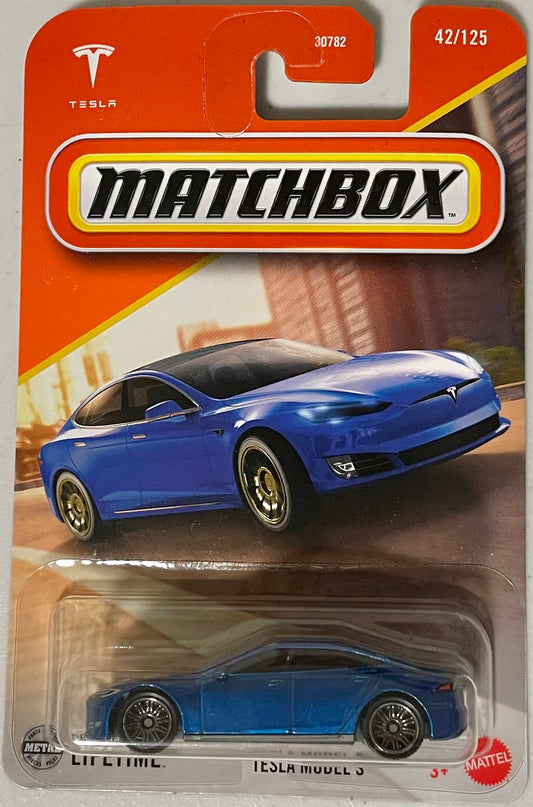 Matchbox 1:64 die cast Tesla Model S