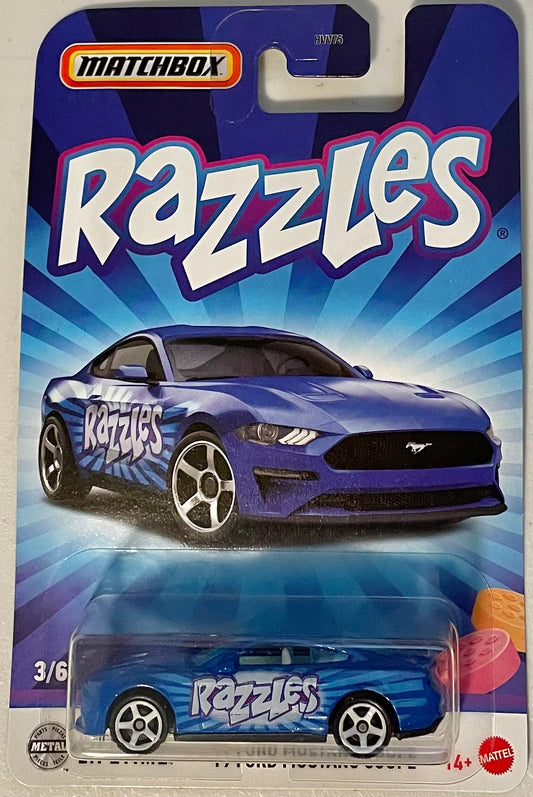 Matchbox 1:64 die cast 2019 Ford Mustang Coupe Razzles