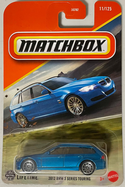 Matchbox 1:64 die cast 2012 BMW 3 Series Touring Blue