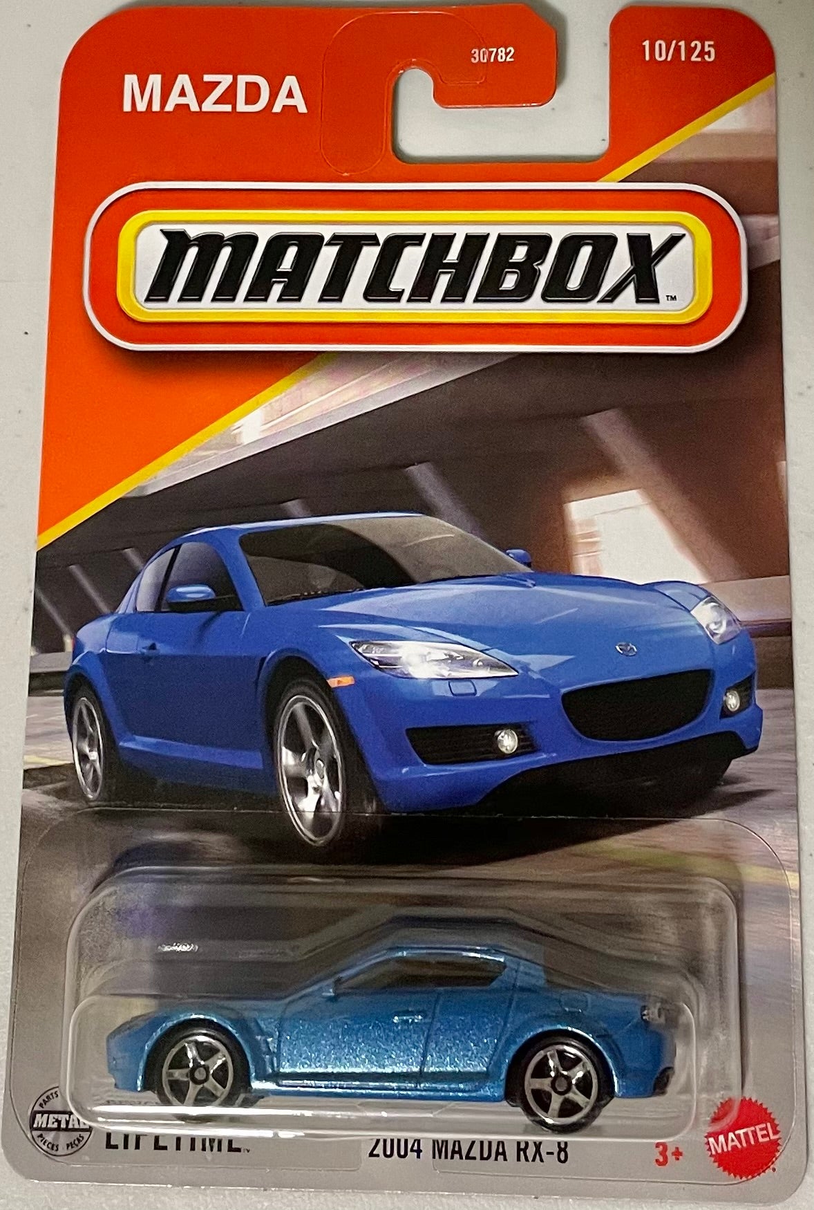 Matchbox 1:64 die cast 2004 Mazda RX-8 Blue