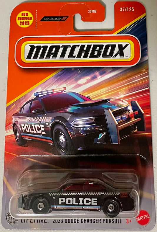 Matchbox 1:64 die cast 2023 Dodge Charger Pursuit Police Car