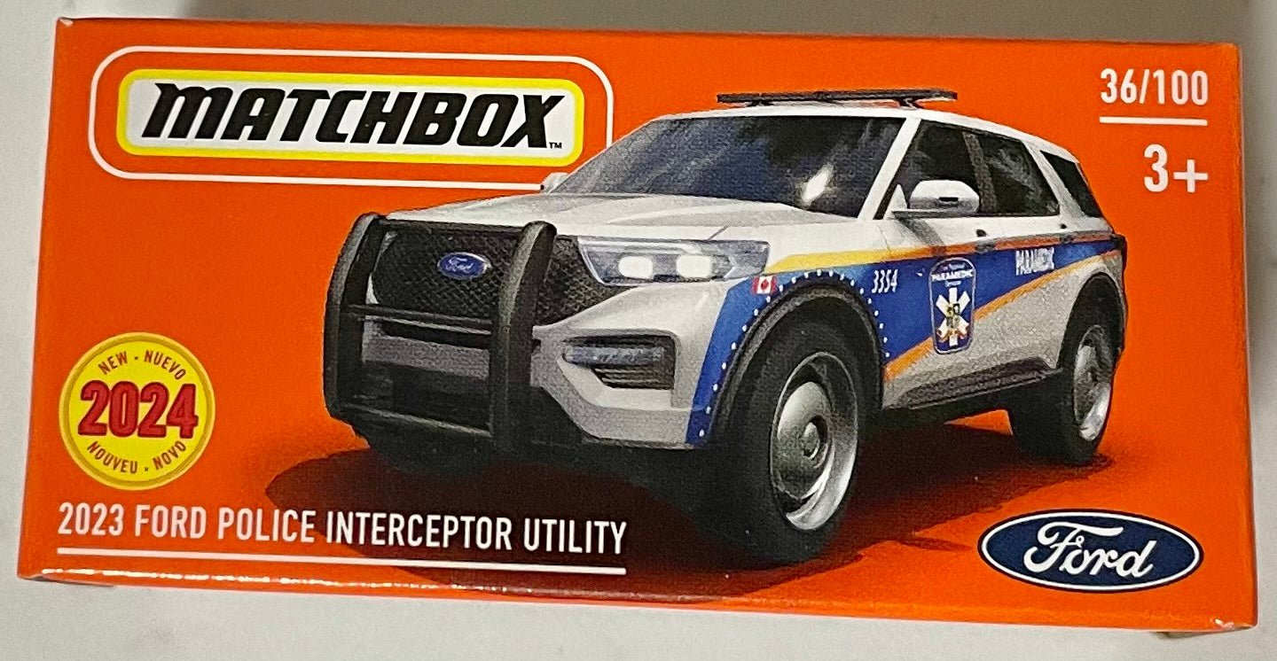 Matchbox 1:64 die cast 2023 Ford Police Interceptor Utility