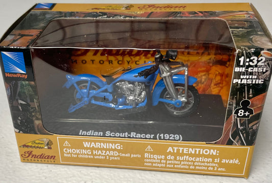 New Ray 1:32 die cast 1929 Indian Scout Racer Motorcycle