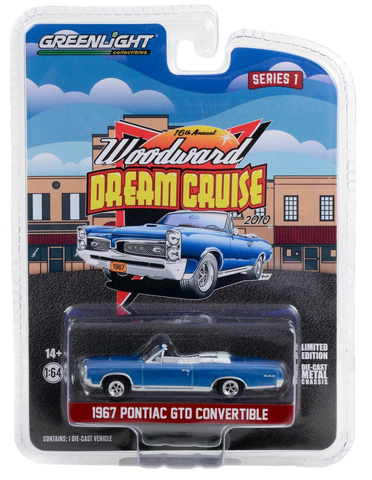 Greenlight 1:64 die cast 1967 Pontiac GTO Convertible